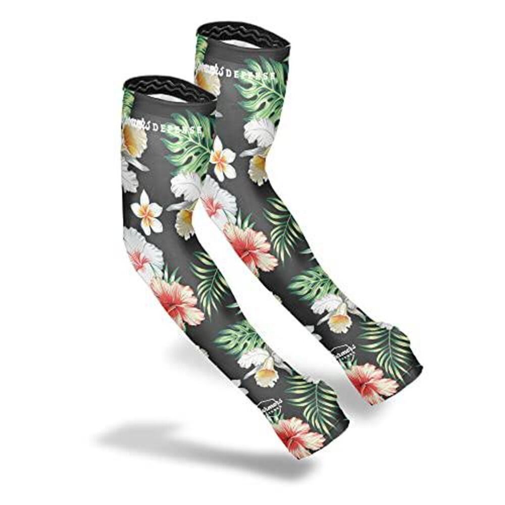 Farmers Defense UV Protection Cooling Sleeves Tropical Flower Size Small/Medium